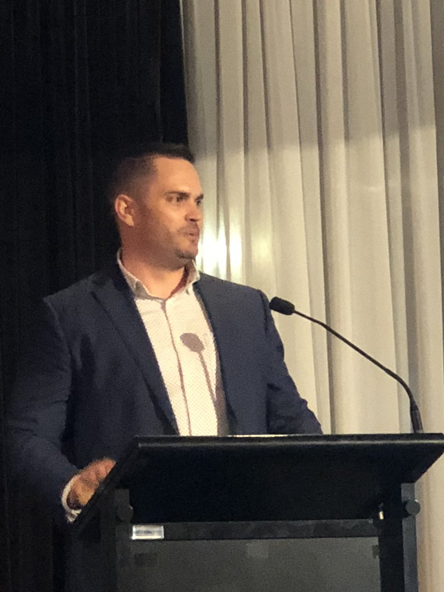 OmearaJess's tweet photo. WIC 2018 Male Champion of Change, Keiran Mott as the second speaker for the purple team in the 2018 WIC Debate “Promoting not mentoring will solve gender equity in ICT” https://t.co/wMDmRVTc4K