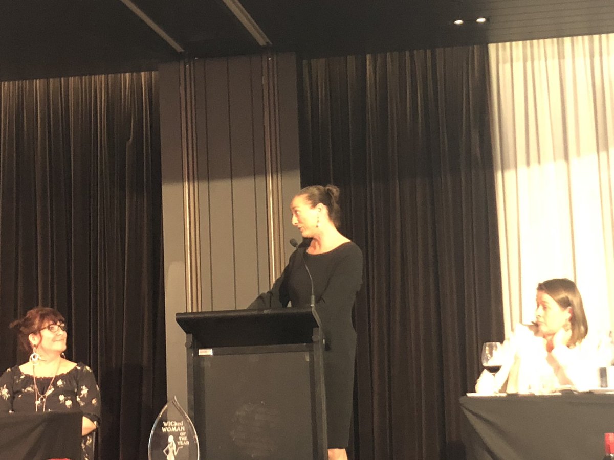 OmearaJess's tweet photo. @GaiBrodtmannMP arguing that “mentoring don’t pay the bills, promoting does” at WIC’s 2018 Debate ‘Promoting not mentoring will solve gender equity in ICT’ such a great sport in getting in the spirit of our tongue in cheek debate as our WIC Patron https://t.co/mRChI5b5FM