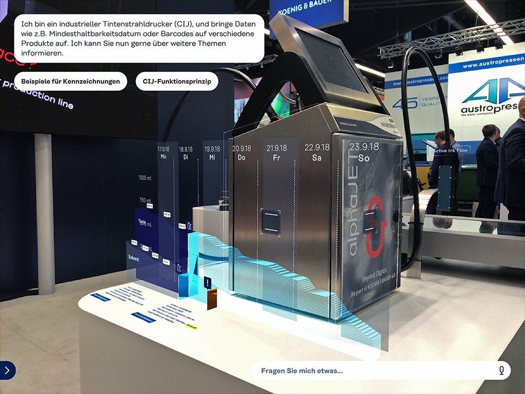 CodingGmbh's tweet photo. Preventive Maintenance. 
Intelligent monitoring shows up all required data at a glance.
https://t.co/GqRh5slNOw 
#KYANA #Industrie40 #AugmentedReality #future #Automation #Io  #FachPack2018 #Fackpack #Inkjet #coding #digitalisierung #KI #AI #artificialintelligence https://t.co/2lGzIE74LP
