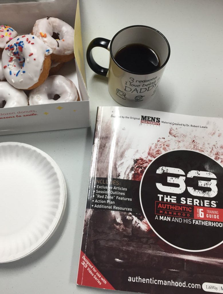 jonathaneckberg's tweet photo. This is how you start a Thursday. Talking about God-honoring fatherhood with the guys. #authenticmanhood #33theseries #erieefree https://t.co/aaWEGpgzKm