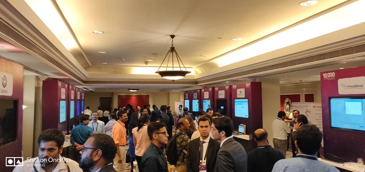 haptik's tweet photo. Well, that’s a wrap! We had fun answering questions like the technology we use, multilingual support capabilities, and what makes us different from other Chatbot companies at our kiosk today at #IndiaFintechDay2018
#IFD2018 @nasscom @NASSCOMStartUps #FinTech https://t.co/PYXMgNUGbi