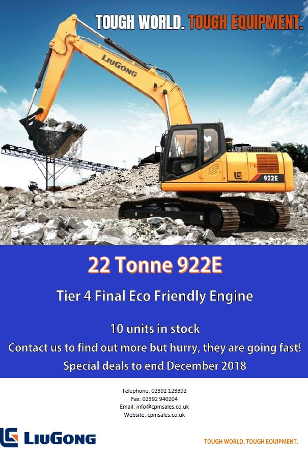 LiuGongUK's tweet image. Special deals ending December 2018, don&apos;t miss out
cpmsales.co.uk
#PlantOperators #marketing #advertising #CPMS #Construction #Excavator #Liugong