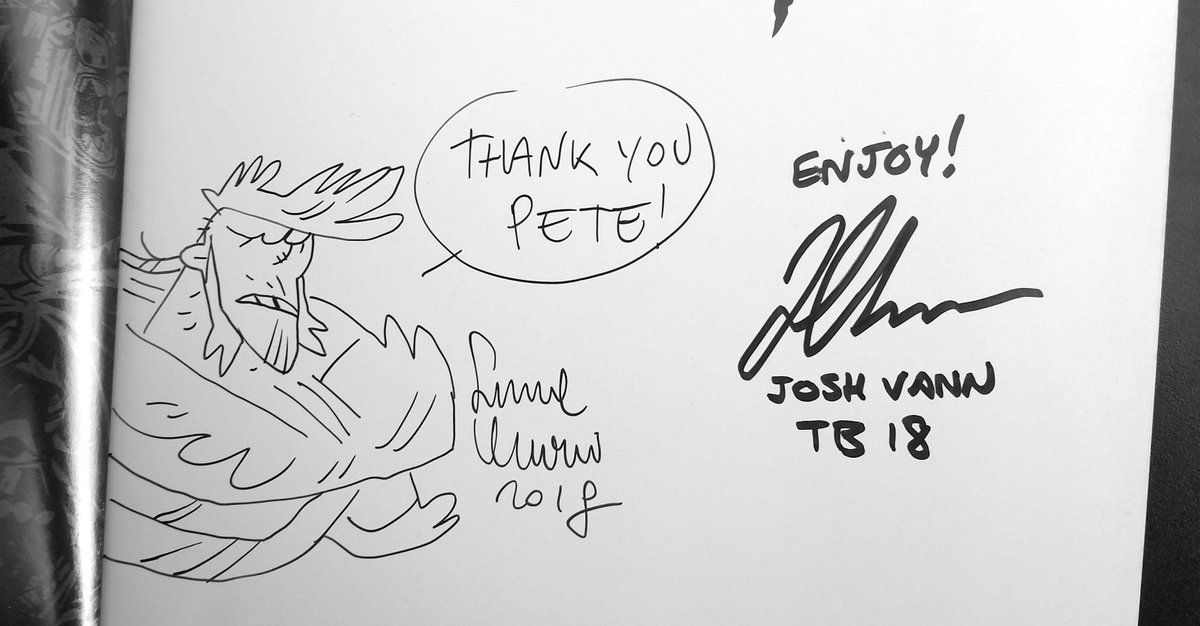 thismanthispete's tweet photo. Stopped in my tracks at #thoughtbubble2018 by The Spider King I gushed, I babbled, So blown away I walked off without paying! (I went straight back :) My new favourite book! @Simone_MVS @joshoftheday @IDWPublishing #thespiderking https://t.co/R27seIBqOr