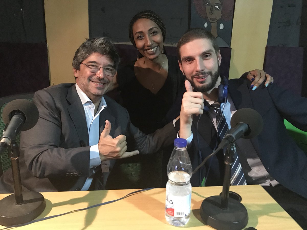 ItalyInSudan's tweet photo. With Prof. Fabio Petroni @E4Impact @Unicatt in #Khatroum #Sudan, at #CapitalRadio916, promoting the 1st #italosudanese #MBA in social #GlobalEntrepreneurship. Excellent partnership w/ @AicsKhartoum @Capital916FM @VueTel #AscotSudan. #GoSudan! ๐โโ๏ธ๐ช @FabrizioLobasso https://t.co/48OPzN5dMd