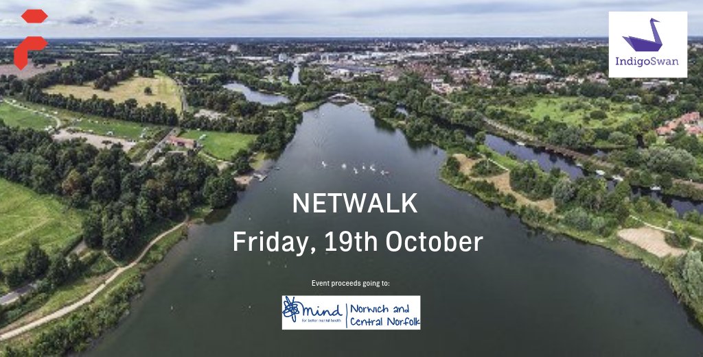 FountainTeam's tweet photo. Who wants to network, when you can NETWALK!

Join us on 19th October at 9am as we raise funds for @NorwichMind with @indigo_swan. Tickets available at:
https://t.co/7lR7pj2bcy 

#networking #exercise #norwich https://t.co/cAHJIJrMt5