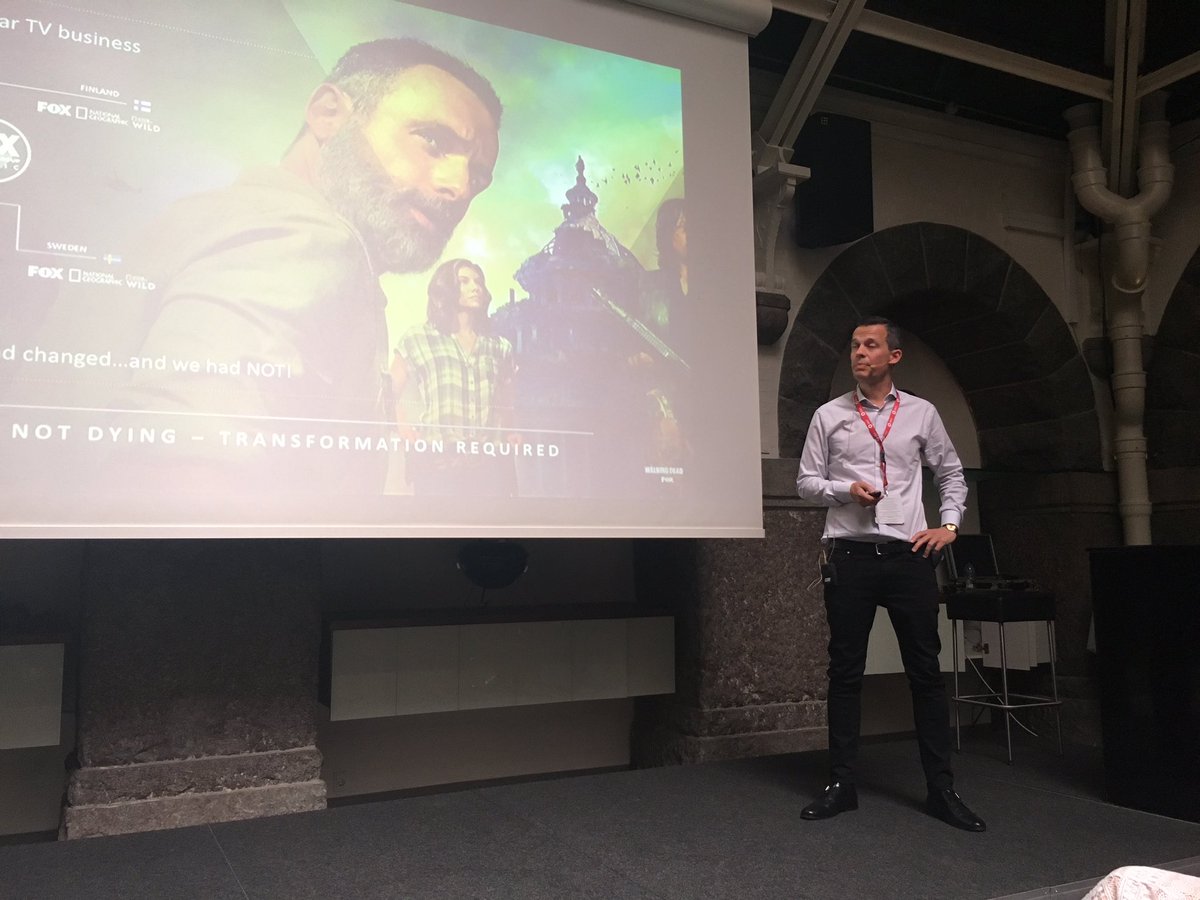 Next up, Hans van Rijn, GM of Fox Networks Group Nordic #ntvs <a href="/NordicTVsummit/">Nordic TV Summit</a>