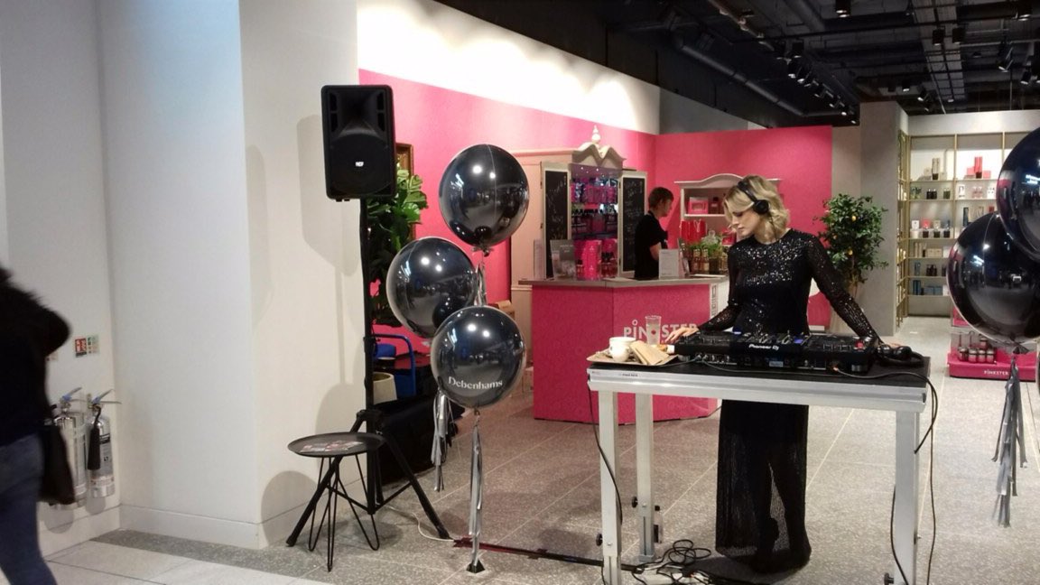 PowerforceGB's tweet photo. Proud to be working with ⁦@PinksterGin⁩ at the opening of the new ⁦@Debenhams⁩ store in Watford, come and check out ⁦@Ashleyljames on the decks whilst enjoying a fab ⁦@PinksterGin⁩ cocktail! #ginoclock https://t.co/Q1a2i5Jelf
