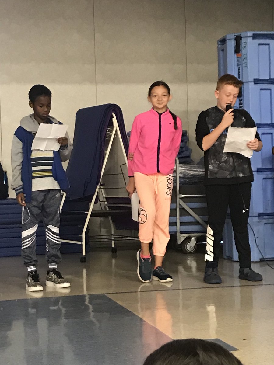 chelseavdm's tweet photo. These three rocked it yesterday at our Habit 1 Celebration! #bebrave #beproactive #workfirstthenplay @HanawaltHawks https://t.co/nZFLgoBGdp