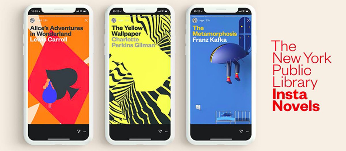 DiveBarcelona's tweet photo. 📚 📲 ¿Es posible descubrir grandes clásicos de la literatura a través de #InstagramStories? Lo es gracias a #InstaNovels, la nueva campaña de la Biblioteca Pública de Nueva York 👉🏽https://t.co/DG2ZzKSM3M @thecreative_net #TheCreativeMag https://t.co/gkFhAw5fQl