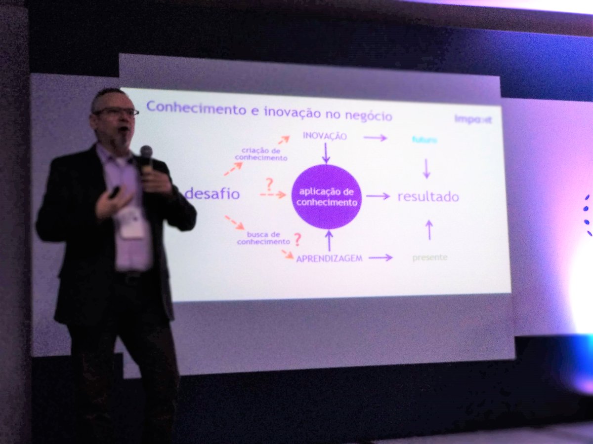 ImpaktConsult's tweet photo. "A geração de #conhecimento é a dinâmica central na inovação, e seu fluxo no #ecossistema de negócios deve ser foco da estratégia de #inovação": @beto_do_valle no #KMBrasil2018.
#conhecimento #redes #gestãodoconhecimento #KMBrasil #KM #KMers #GC
@sbgcnacional https://t.co/Z1s8qV2LiN