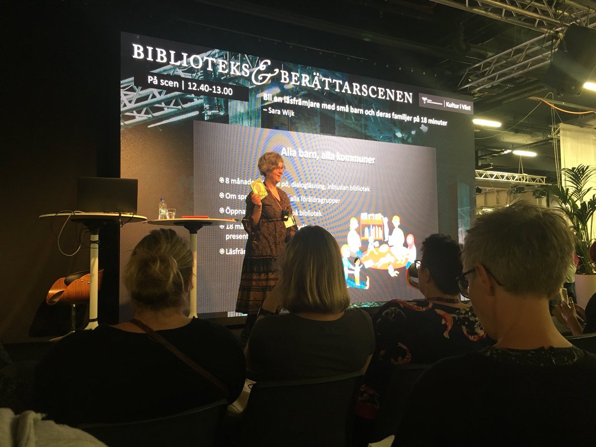 Språkstimulans till alla barn i alla kommuner i Blekinge Kronoberg. Sara Wijk berättar om det spännande samarbetet kring språk och läsning mellan barnhälsovård och bibliotek. Tillsammans når de 4000 barn! #bokstart #bokmässan18