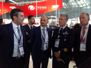 Leonardo_IT's tweet photo. Felici di dare il benvenuto presso il nostro stand a #CybertechEurope2018 al Generale Vestito, comandante del #Cioc e al Generale Noto, Direttore della #SPE, e di aver potuto dimostrare le capacità di #Leonardo in ambito #CyberSecurity #Leonardo4Innovation #BuildingCyberSecurity https://t.co/1RRL0mJnJ8