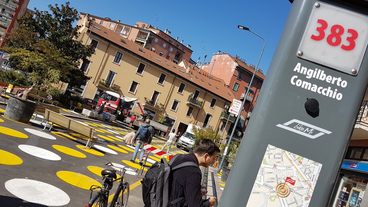 CorradoBina's tweet photo. #PiazzaAngilberto
#GreenWeek #PiazzeAperte
....🥂INAUGURAZIONE🍭....
.🏃♀️sabato 29 settembre👫.
.🚲15.00 - 20.00🏃♂️.
#streetfight #milano #corvetto
@JSadikKhan @PierMaran @MarcoGranelliMI @cristajani @pfmajorino @GlobalStreets @AWileyschwartz https://t.co/iBTG9rjdTg