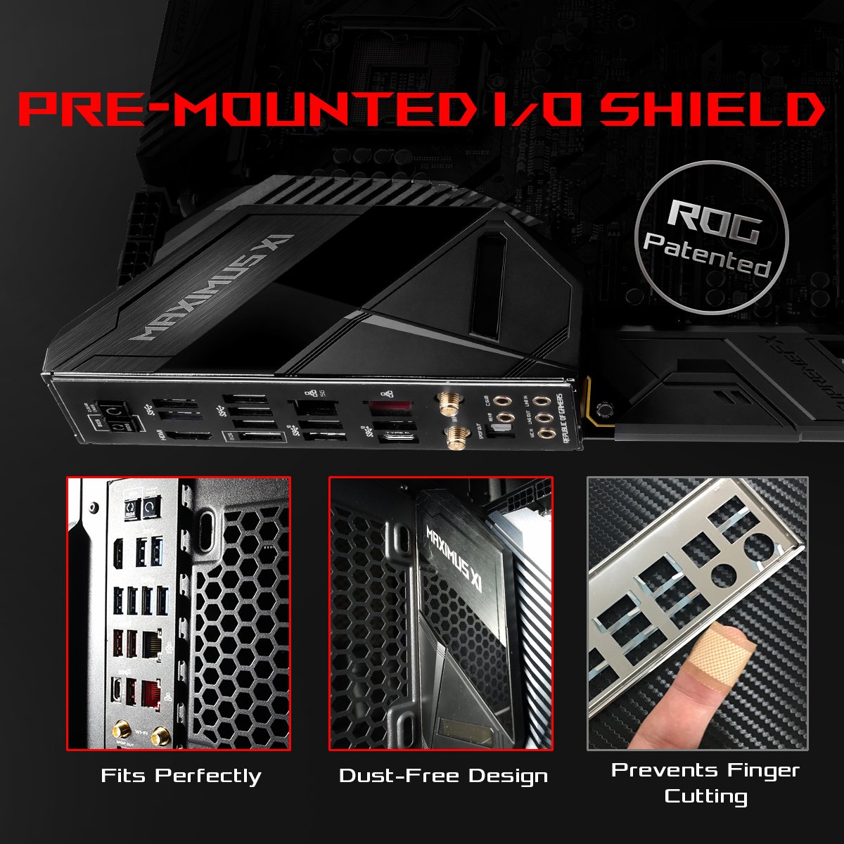 ROG Global on Twitter "An I/O shield can be a fingershredding hassle