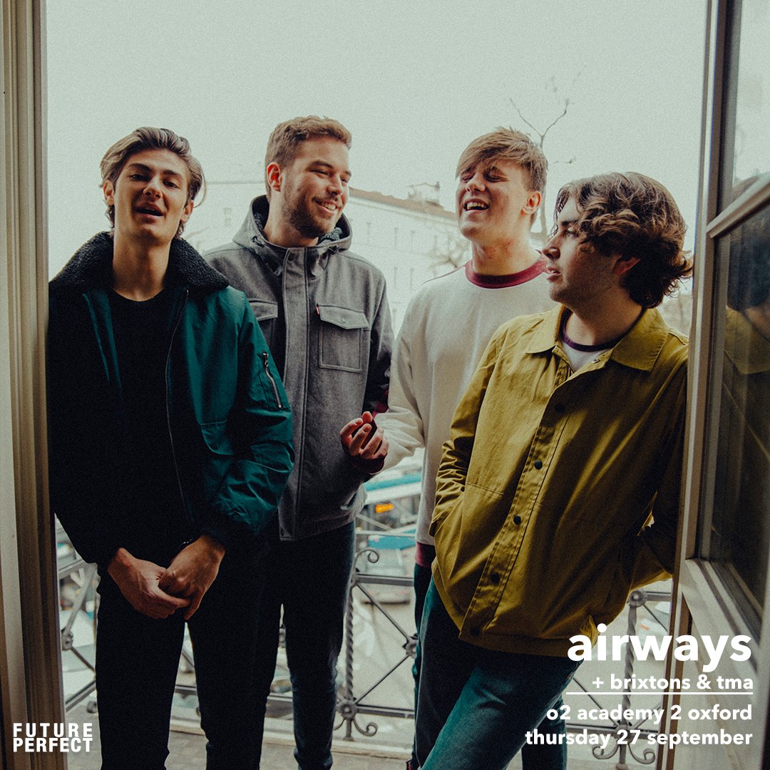 TONIGHT!
The almighty <a href="/AirwaysOfficial/">AIRWAYS</a> play live at <a href="/O2AcademyOxford/">O2 Academy Oxford</a> with support from <a href="/brixtonsmusic/">Brixtons</a> and TMA. ✌🏻 Grab your last minute tickets here &gt; &gt; bit.ly/airways_ox