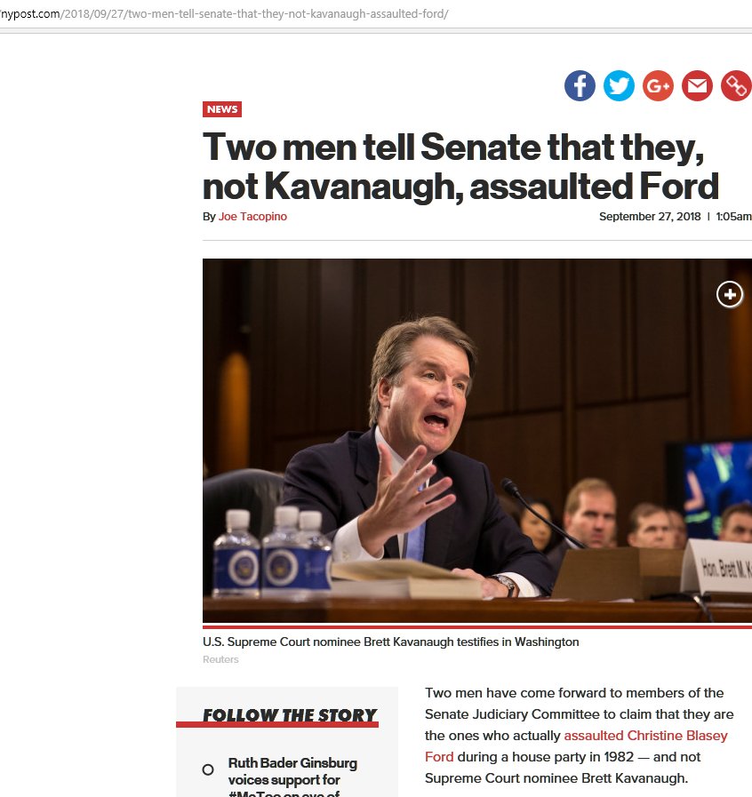 mainenewshound's tweet photo. #BREAKING
'Two men have come forward to claim that they are the ones who assaulted Christine Blasey Ford in 1982. and not Brett #Kavanaugh'
#mepolitics #nhpolitics #mapolic #florida #maine #floridapolitics
@SenatorCollins #portlandme #bostonma
https://t.co/EfI2lAcYxv https://t.co/DUFOaDlVPl