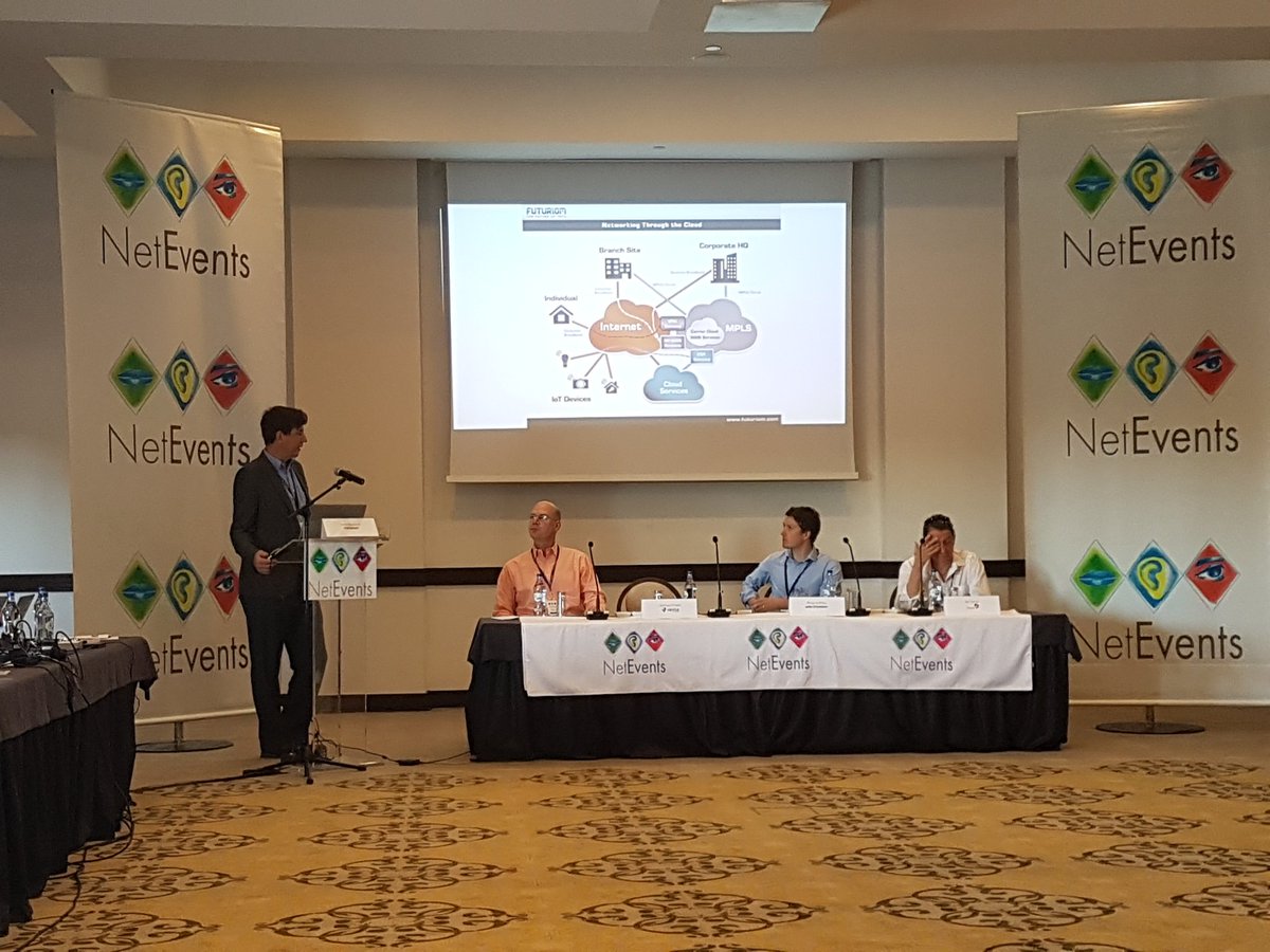 OSchonschek's tweet image. NetEvents in Portugal started with a panel about SDWAN @NetEventsTV #NetEvents18