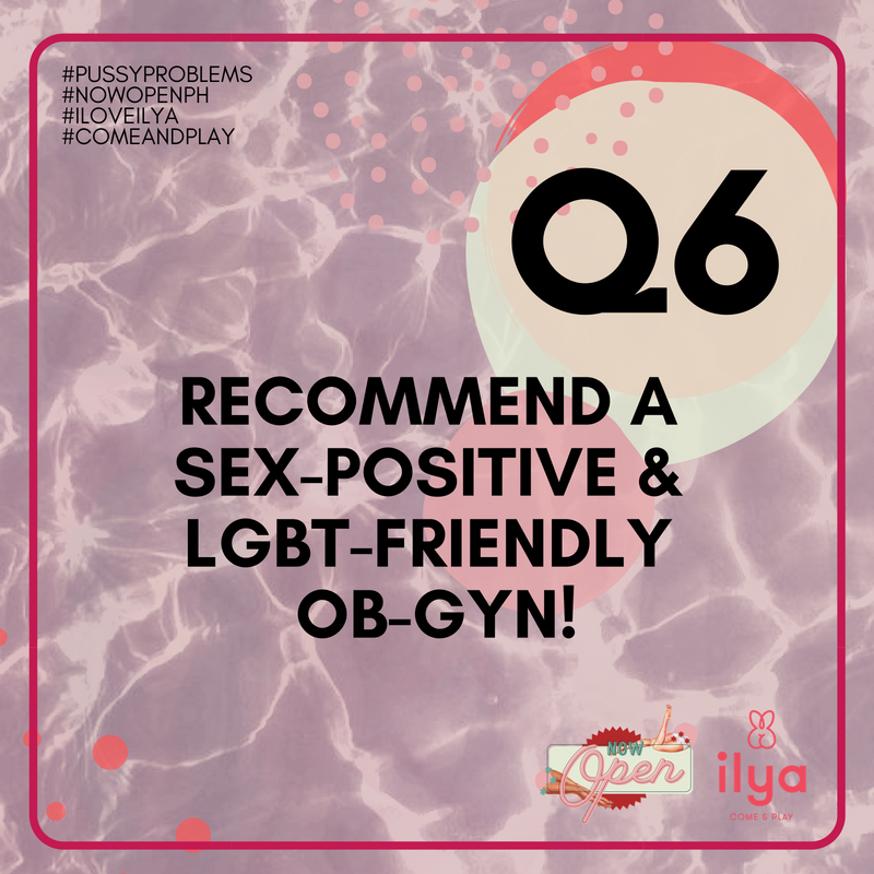 NowOpenPH's tweet photo. If you're lucky enough to have found an ob-gyn that you love, share them with us!
Let us know who they are, where they practice, and why they're so great. You never know, someone might desperately need that info!
#PussyProblems #NowOpenPH #iloveilya #comeandplay https://t.co/SWrTngQrMk