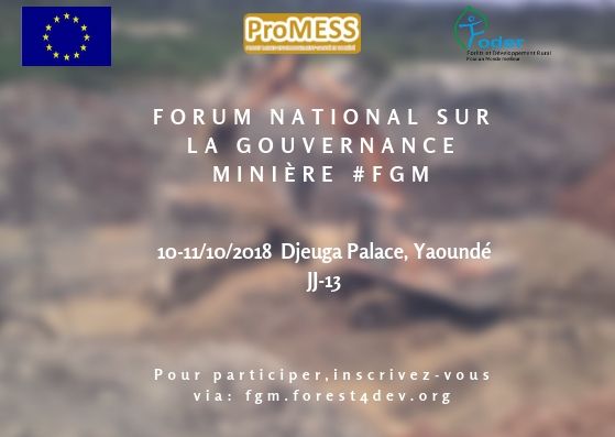 Forest4dev's tweet photo. Cette édition du #FGM est dédiée à la transparence et la surveillance de
l’exploitation minière au Cameroun. Pour participer, inscrivez-vous sur https://t.co/7QCxsnuIS7 #Act4anewmining https://t.co/qPErTe0qoX