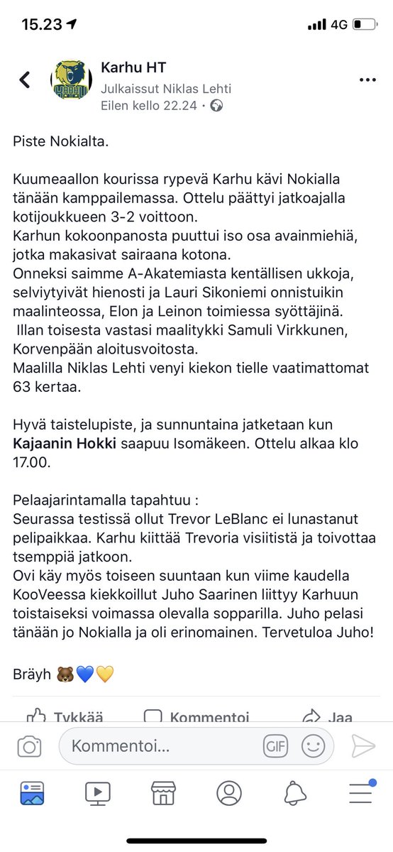 #Suomisarja <a href="/PyryHockey/">Pyry Hockey | Nokia</a>