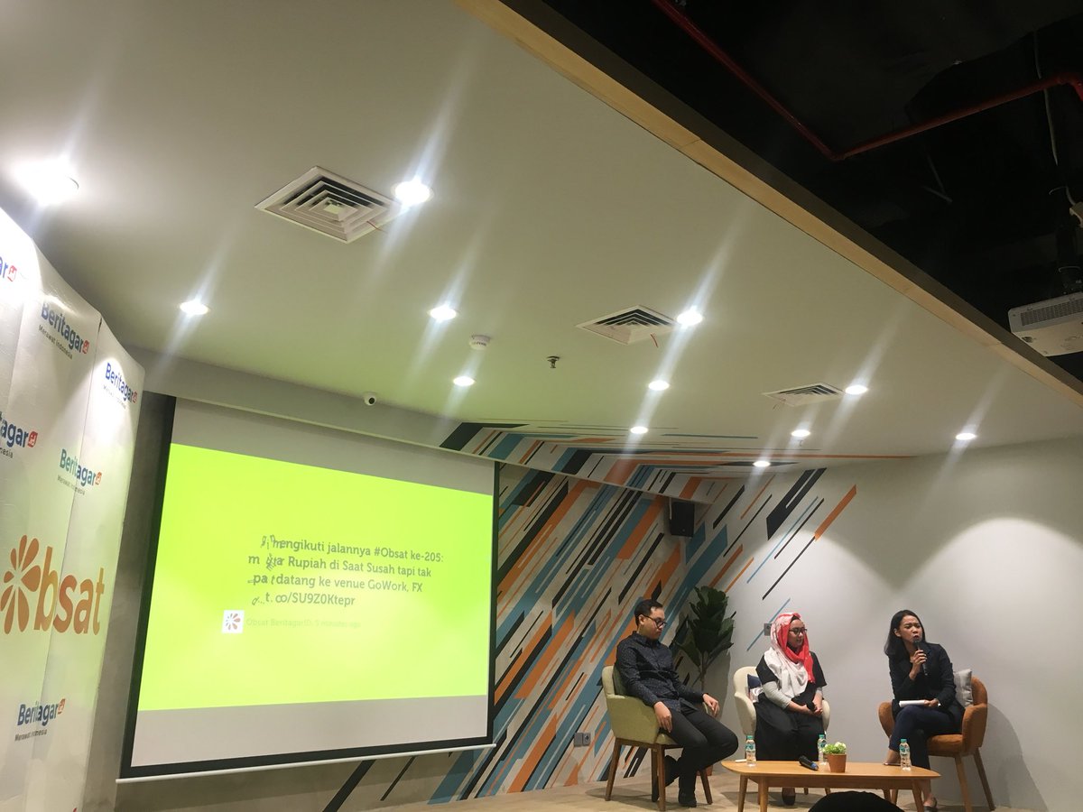 obsat's tweet photo. Dimoderatori oleh Elisa Valenta, diskusi #Obsat ke-205: Memutar Rupiah di Saat Susah dimulai. https://t.co/g7rkCOQFbH