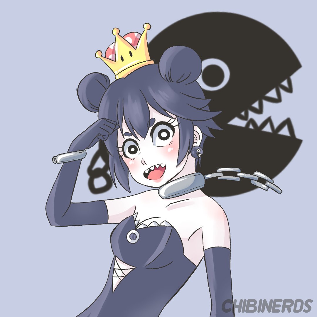 ArcadeRebel's tweet photo. Here i go again...again🤣#chompette #princesschainchomp #PrincessPeach #Nintendo #videogame #videogames #SuperMario #SuperMarioBros #fanart #digitalart #kawaii #bowsette #loli #ChainChompette #chainchomp https://t.co/QivIAr9TLk