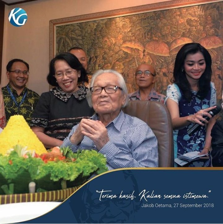 nissamaulina's tweet photo. Terharu, kerja belum ada sebulan terus ketemu & bisa salaman sama founding father a.k.a big boss-nya corporation. Selamat ulang tahun Pak Jakob ! Mugi2 tansah pinaringan berkah & sehat selalu. #JO87 https://t.co/TvQvyZgABN