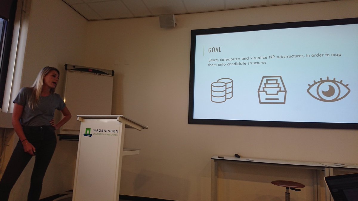 jjjvanderhooft's tweet photo. Proud of my MSc student Sam who made good progress in her thesis work aiming to generate #naturalproducts #substructures that we can exploit to bridge gene clusters to tandem #MassSpectrometry data! π https://t.co/qftwEpDKmL