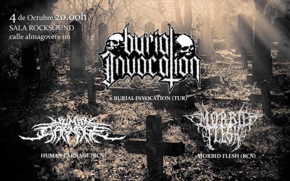 Science_ofnoise's tweet photo. La previa de Science of Noise: #BurialInvocation con #HumanCarnage y #MorbidFlesh #deathmetal #underground el próximo 4 de octubre en #salarocksound https://t.co/SH0H6o9Jfk https://t.co/09OLUDpNYM