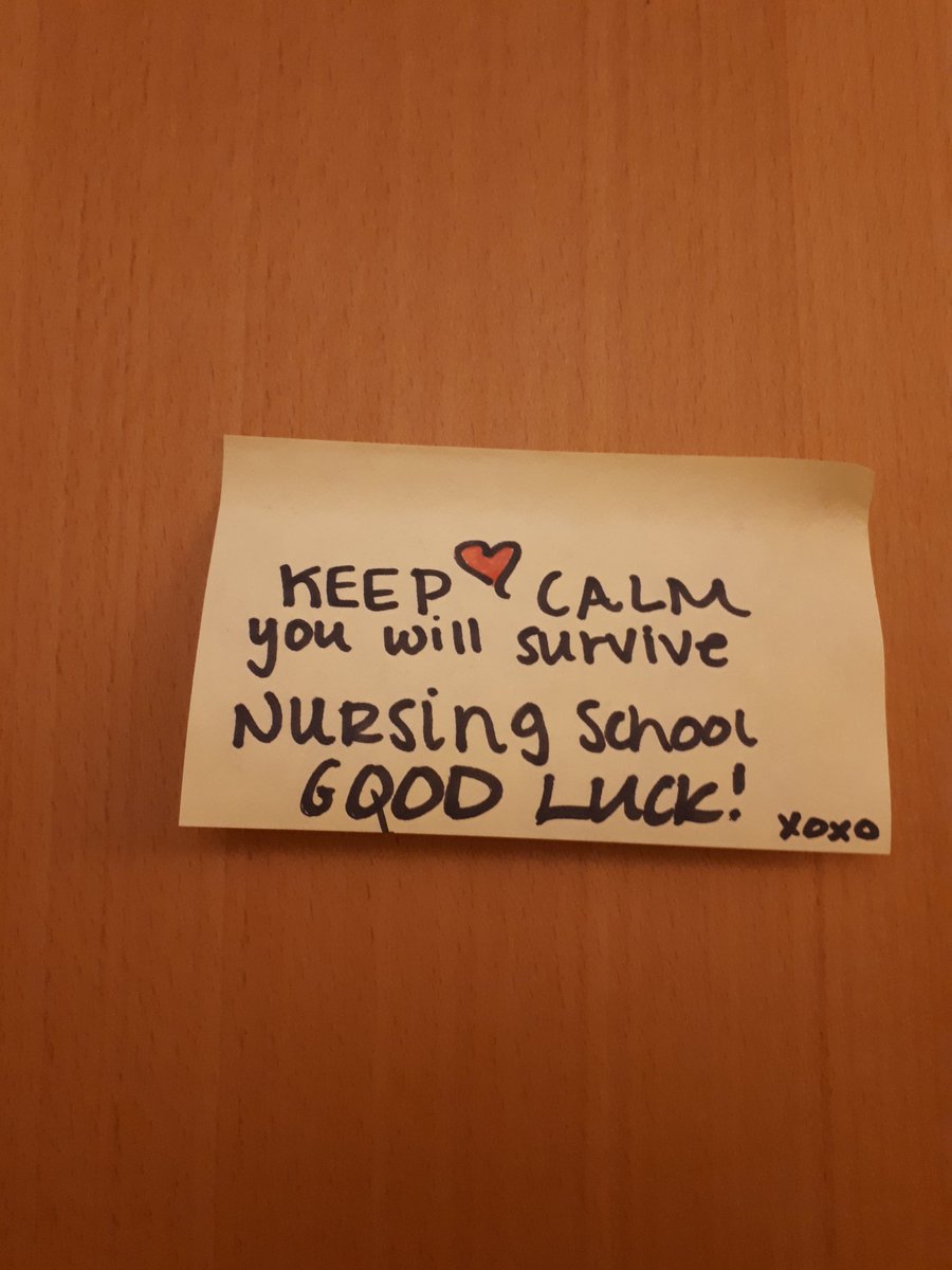 Power is back, got my blog on!  katenuhscholar.blogspot.com/2018/09/headin…
Also, here's one of many notes the students here in Houston stick up all over their dept! Such a cute idea!
#travelscholar #excellenceincare #houston #Texas