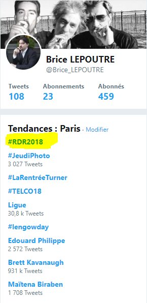 Quel ascenseur émotionnel... Voir le # tendance du moment être #RDR2018! Quoi ? Ça y est? Enfin on prend au sérieux la Réduction Des Risques en France... Cliquer. S'apercevoir que cela parle de la Route Du Rhum #Deception
