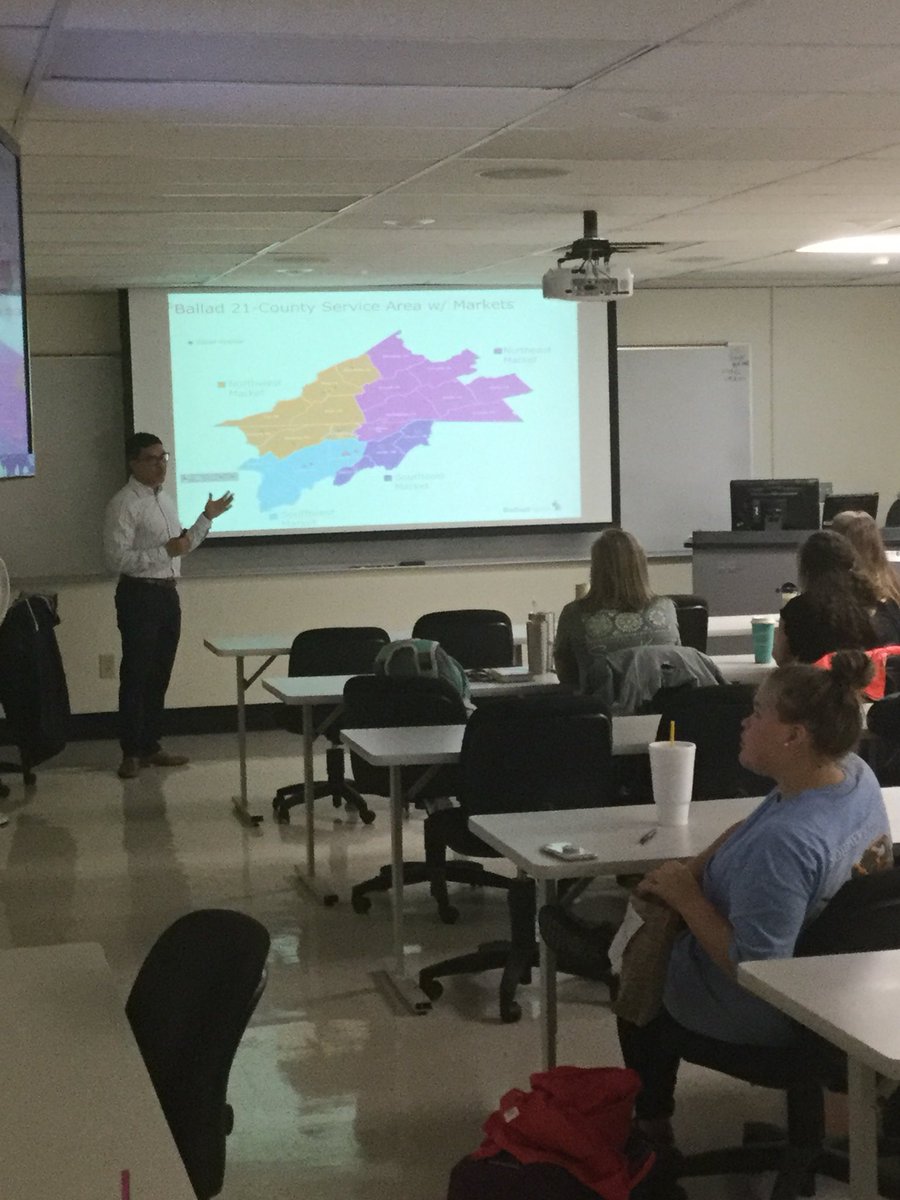 We’re live with Mr. Daniel Tackling from <a href="/BalladHealth/">Ballad Health</a> who is speaking to our <a href="/ETSUCPH/">ETSU Public Health</a> HSMP 4120 about the future they will play in health care!