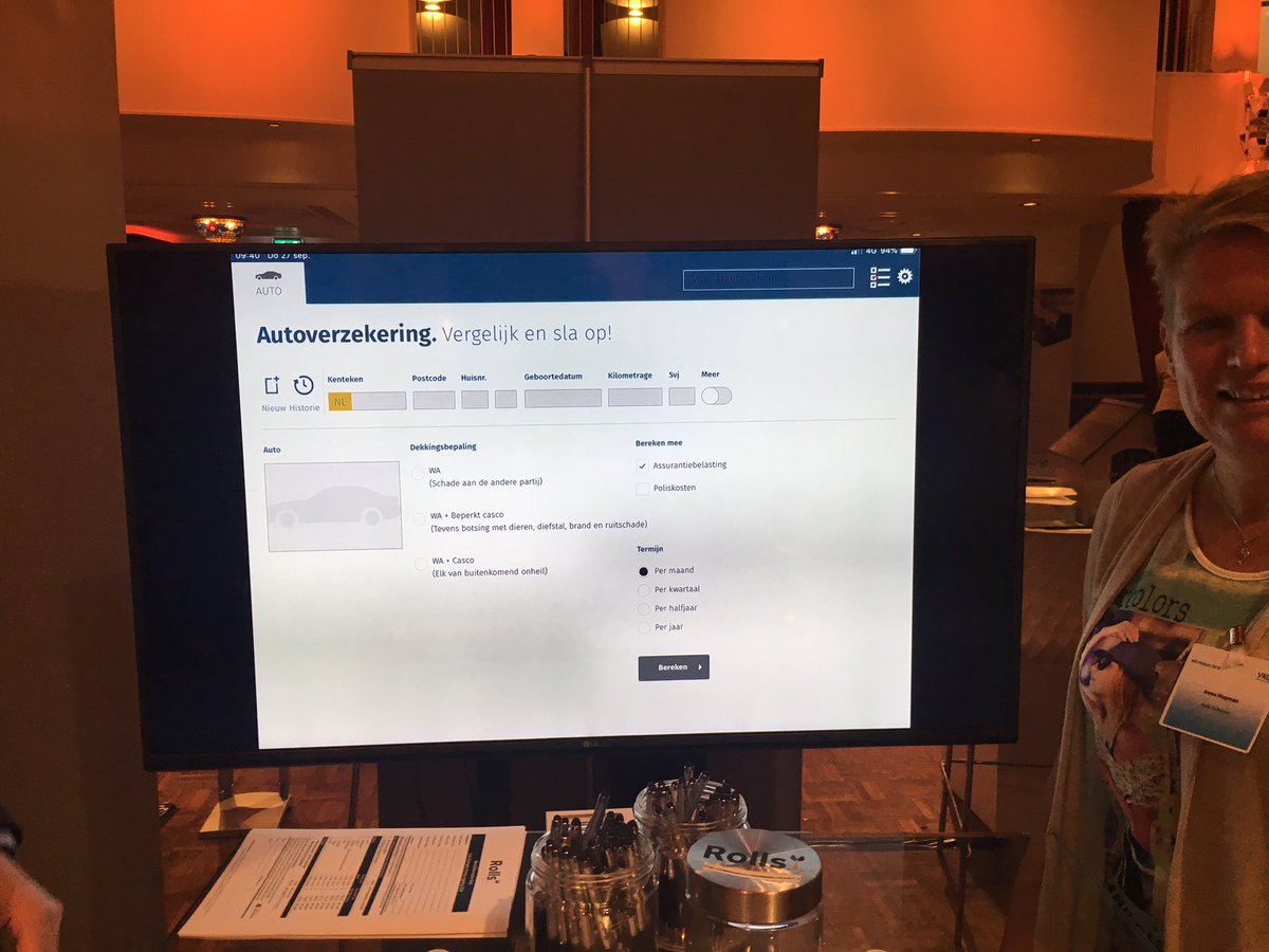 laurensschoon's tweet photo. Vandaag de presentatie van de nieuwe Rolls app. Hij wordt goed ontvangen, drukte op de stand bij #vkg https://t.co/MNpROtvOr1