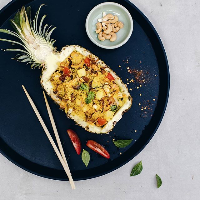 dusitD2dubai's tweet photo. One of the favourites at Wise Kwai
Chicken and pineapple fried rice with turmeric.

#thai #friedrice #dubai #mydubai https://t.co/ndgSurM330