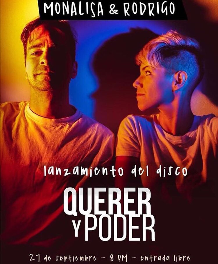 Rockistmo's tweet photo. Hoy jueves 27 de septiembre lanzamiento oficial de #QuererYPoder segunda producción de #MonalisayRodrigo en @TeatroAmadorPA 8pm/Entrada Libre #albumrelease https://t.co/G18nJ98GM4