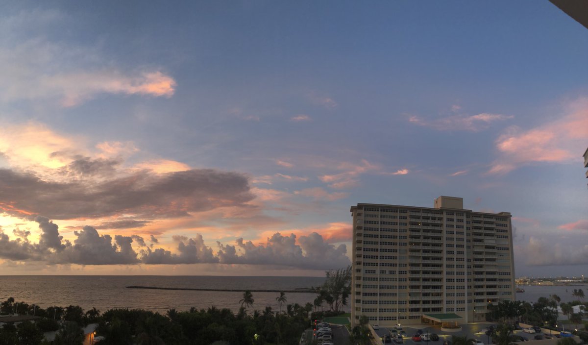 We don’t need throwback Thursdays. It’s this Thursday morning’s sunrise <a href="/SkyHarbourEast/">Sky Harbour East Condominiums</a> on <a href="/PortEverglades/">Port Everglades</a> in Fort Lauderdale. #Fortlauderdale #Harborbeach #condos #beach #Beachlife #saltlife #sunrise