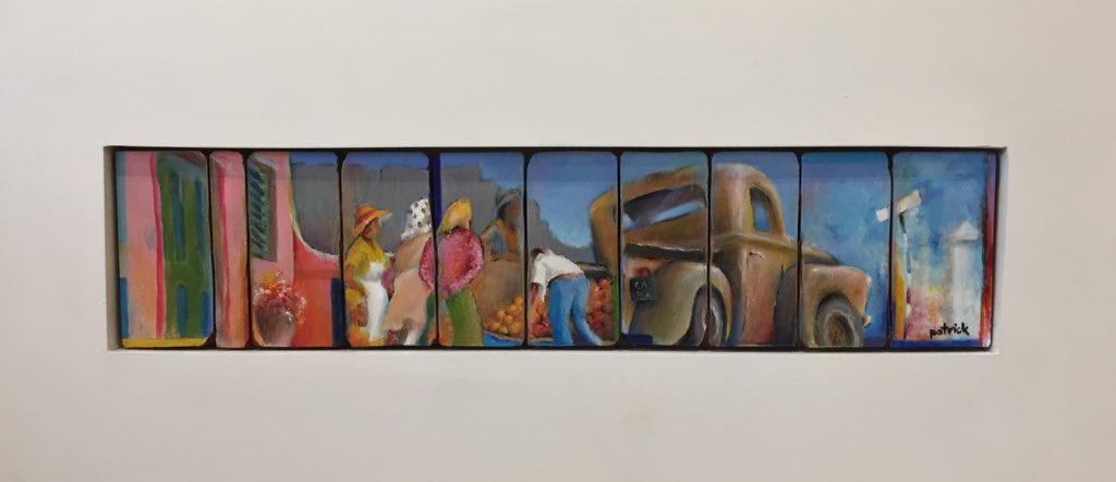 'Chev 1952' and 'Fresh Oranges' on wood panels, framed by Patrick Mokhuane <a href="/Baygallerylbn/">Bay Gallery</a> bay-gallery.myshopify.com <a href="/WestCoastRSA/">#visitWestCoast</a> <a href="/WeskusTourism/">Weskus Tourism</a> <a href="/AzulCoastalTour/">Azul Coastal Tours</a> <a href="/lovecapetown/">Love Cape Town</a> <a href="/CapeTownGetaway/">Cape Town Getaways</a> <a href="/capediscovered/">The Cape Discovered Destination Management & Tours</a>