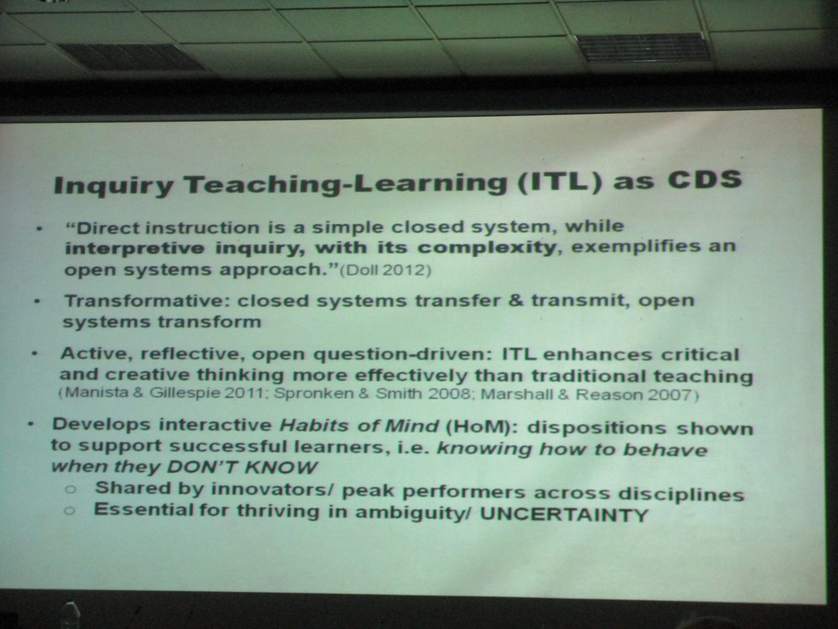 HirokiSayama's tweet photo. Diane Rosen discusses the limitations of linear, mass-production education models and the Inquiry-based Teaching and Learning as complex dynamical systems
#ccs18gr @ccs18gr #ComplexSystemsInEducation https://t.co/LrkIIF9b6h