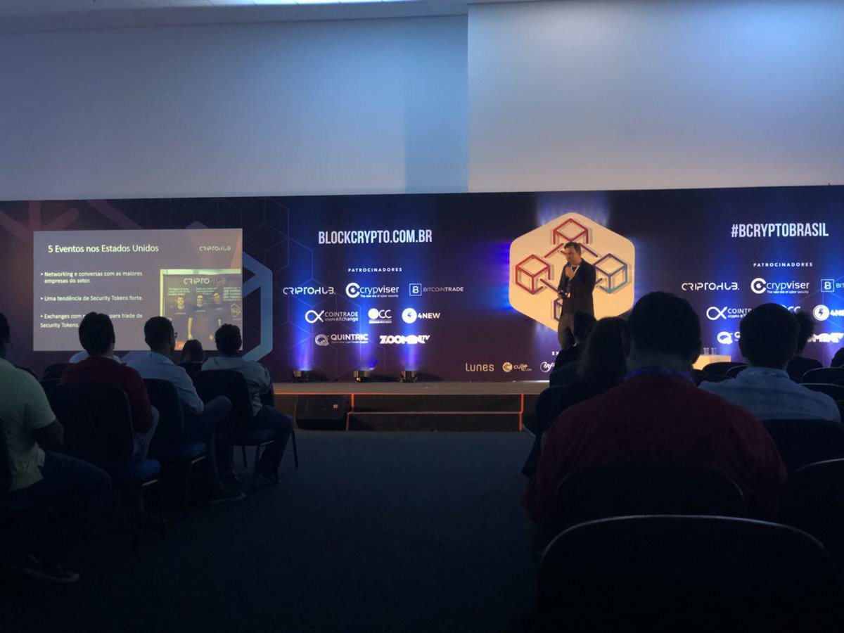 criptohubbrasil's tweet photo. On Tuesday and Wednesday CriptoHub team participated in the biggest event on cryptocurrency and blockchain in Brazil, the BlockCrypto Conference.
#gocriptohub #blockchain #blockcrypto https://t.co/bHRq1zQfFJ