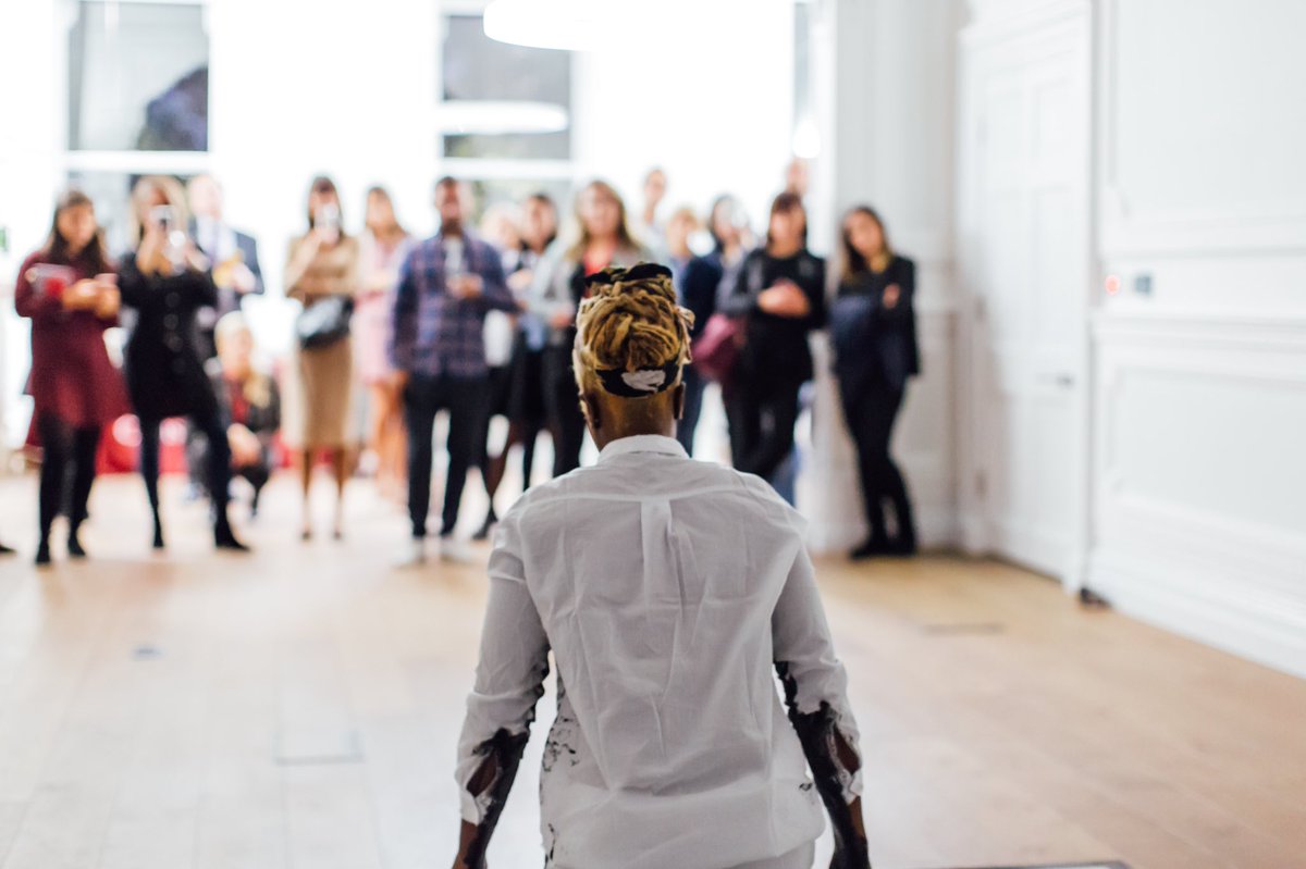 💥 Next Boom 💥! Last night, we unveiled the new space of @ChristiesEduLDN with the works of our artists <a href="/leocaillard/">leo Kay</a> <a href="/AdelaideDamoah/">Adelaide Damoah</a> and Leni Dothan. Such an honour for the agency! extra thanks to <a href="/FeralHorses/">Feral Horses</a> for the great bust of Leo! #artistagency