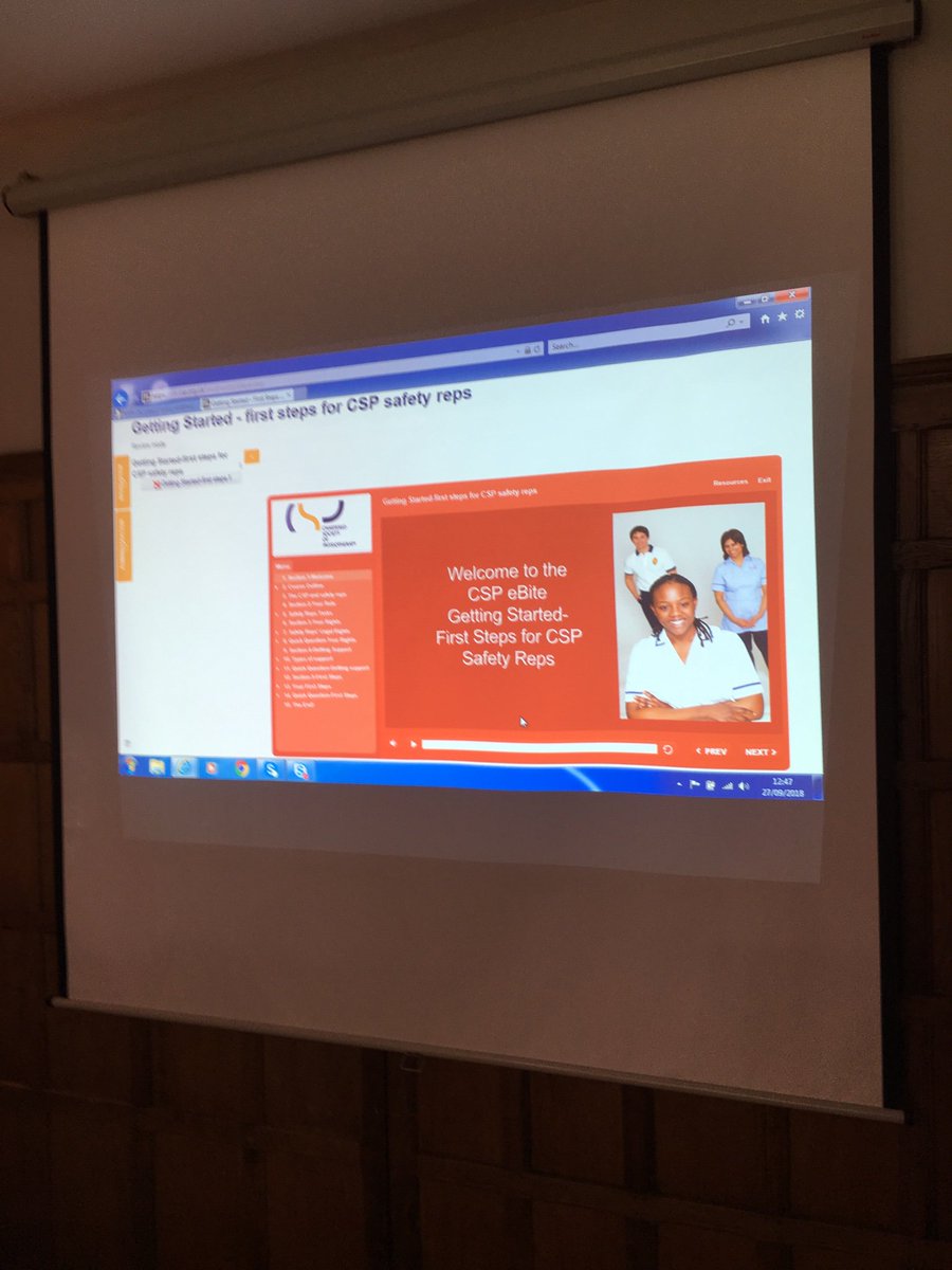 helengoth's tweet photo. The new @thecsp Safety Reps eBite has been launched at the National Group of Regional Safety Reps! All new #CSPsafetyreps should check it out! #eBites #unionlearning #healthandsafety @unionlearn https://t.co/6Wu1iGPIh8