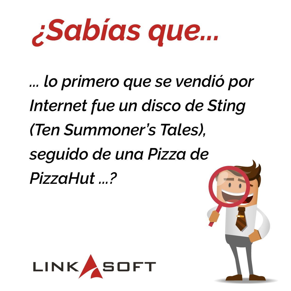 Música, pizza, ... vendas lo que vendas... hazlo con #Linkasoft ;) 👉 linkasoft.com
