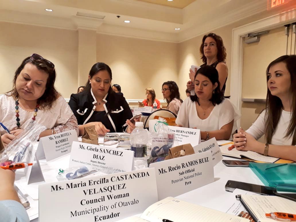 johaortizv's tweet photo. En reunión con Hillary Anderson de la Comisión Interamericana de Mujeres de la @OEA_oficial conocimos el trabajo que realizan para promover los derechos de las mujeres y la igualdad de género en 4 ejes: democracia, desarrollo, derechos humanos y seguridad. #IVLPgender https://t.co/7ceS7o9rVx