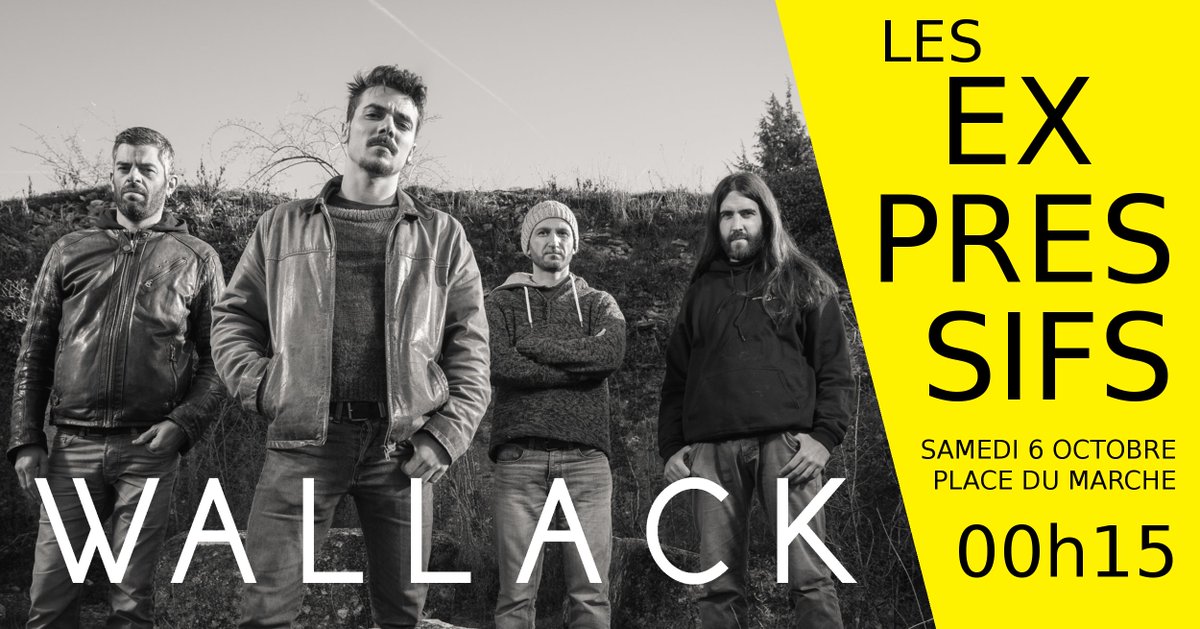 WallackBand's tweet photo. Wallack au #festival #lesexpressifs de #Poitiers 
Infos et programme sur le site :
https://t.co/pe3vZdqFC5 https://t.co/cD7F4TSGrC