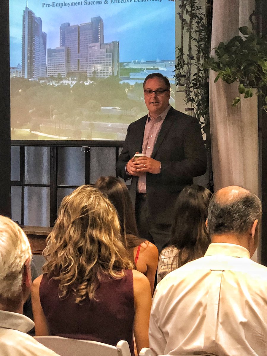 chrisgent's tweet photo. Attending this morning’s @FPRAOrlando breakfast at @Hub925 on “HR Trends &amp; Topics for PR Pros,” featuring @mvhavard of @HyattOrlando. Also, @fpra state president @gordonpaulus is in the house! #fpra #smartengagedfun https://t.co/Kl6M1k7PLb