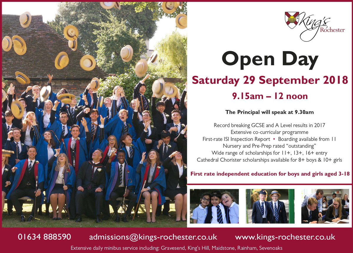 First rate education just 28 mins from Bromley South, visit @Kings_Rochester Open Morning this Saturday 9.15am-12 noon  #independentschool #Rochester #Bromley <a href="/WoW_Bromley/">Reputably Bromley</a> <a href="/bromleypopulo/">Bromley Populo</a>