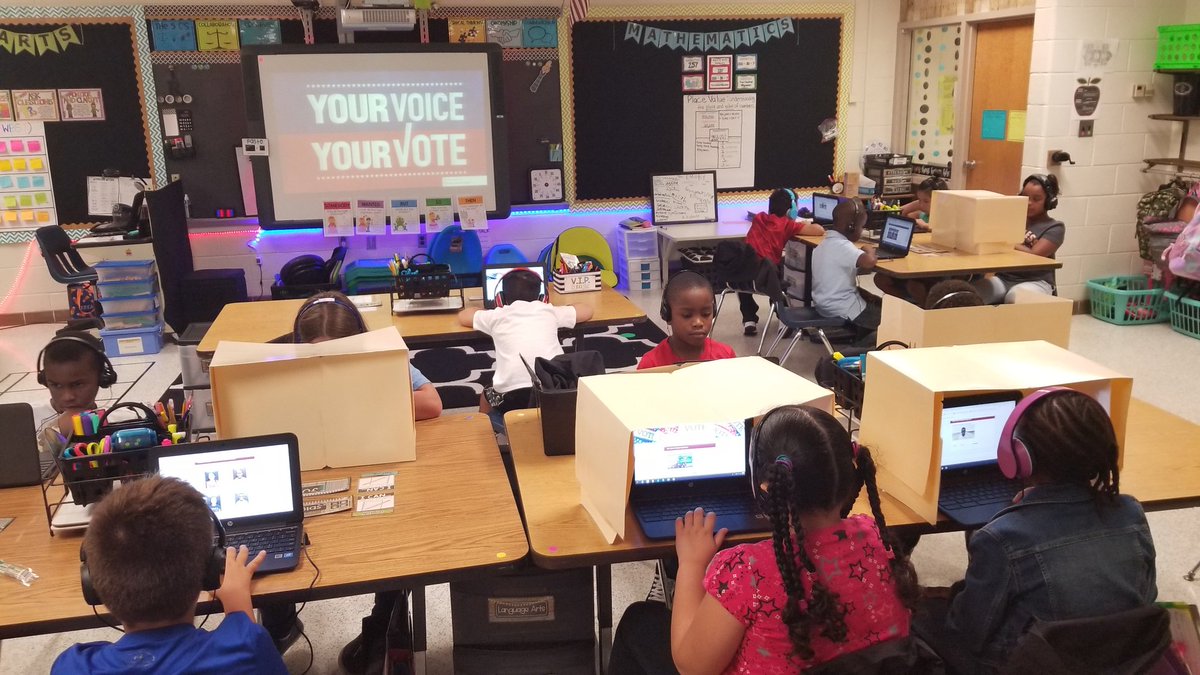 Thank you <a href="/jenmalitvbcps/">Jen Malit</a> and <a href="/mrjmcfarland/">John McFarland</a> for giving my students the right to vote for SCA Canidates. It fit perfectly with my lesson of the Purpose of Government. <a href="/GlenwoodSCA/">Glenwood SCA</a> <a href="/GlenwoodES/">Glenwood Elementary</a>