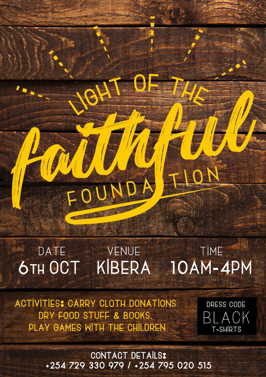 Watiri_bossbabe's tweet photo. Join us on 6th October as we put a smile on a child's face 😀😀.Feel free to register on this link https://t.co/0Azsn9Kjm5 #Helpachild #lightofthefaithful #Makeit2018 #bossbabe #charity #Kenya #Nairobi https://t.co/k4g8uj0E0d