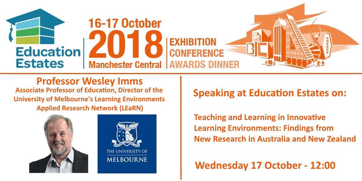 Education Estates #EducationEstates (@eduestates) on Twitter photo Professor Wesley Imms <a href="/ImmsWesley/">Wesley Imms</a>, Associate Professor of Education, Director of the University of Melbourne's Learning Environments Applied Research Network (LEaRN) <a href="/unimelb/">University of Melbourne</a> is Speaking at <a href="/EduEstates/">Education Estates #EducationEstates</a> 16-17 October bit.ly/EduEst18 #Education #FacMan #EduEst18 Professor Wesley Imms <a href="/ImmsWesley/">Wesley Imms</a>, Associate Professor of Education, Director of the University of Melbourne's Learning Environments Applied Research Network (LEaRN) <a href="/unimelb/">University of Melbourne</a> is Speaking at <a href="/EduEstates/">Education Estates #EducationEstates</a> 16-17 October bit.ly/EduEst18 #Education #FacMan #EduEst18