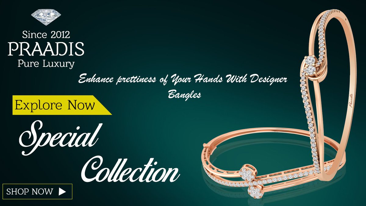 PRAADIS's tweet photo. Are you a lover of rose gold jewelry? Explore our beautiful collection of #RoseGoldJewelry here 👉 https://t.co/NdbXihZgWO

Let your outfit shine with PRAADIS's Rose Gold Bangles. https://t.co/fVUqIKIUwQ